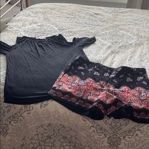 Shorts and top